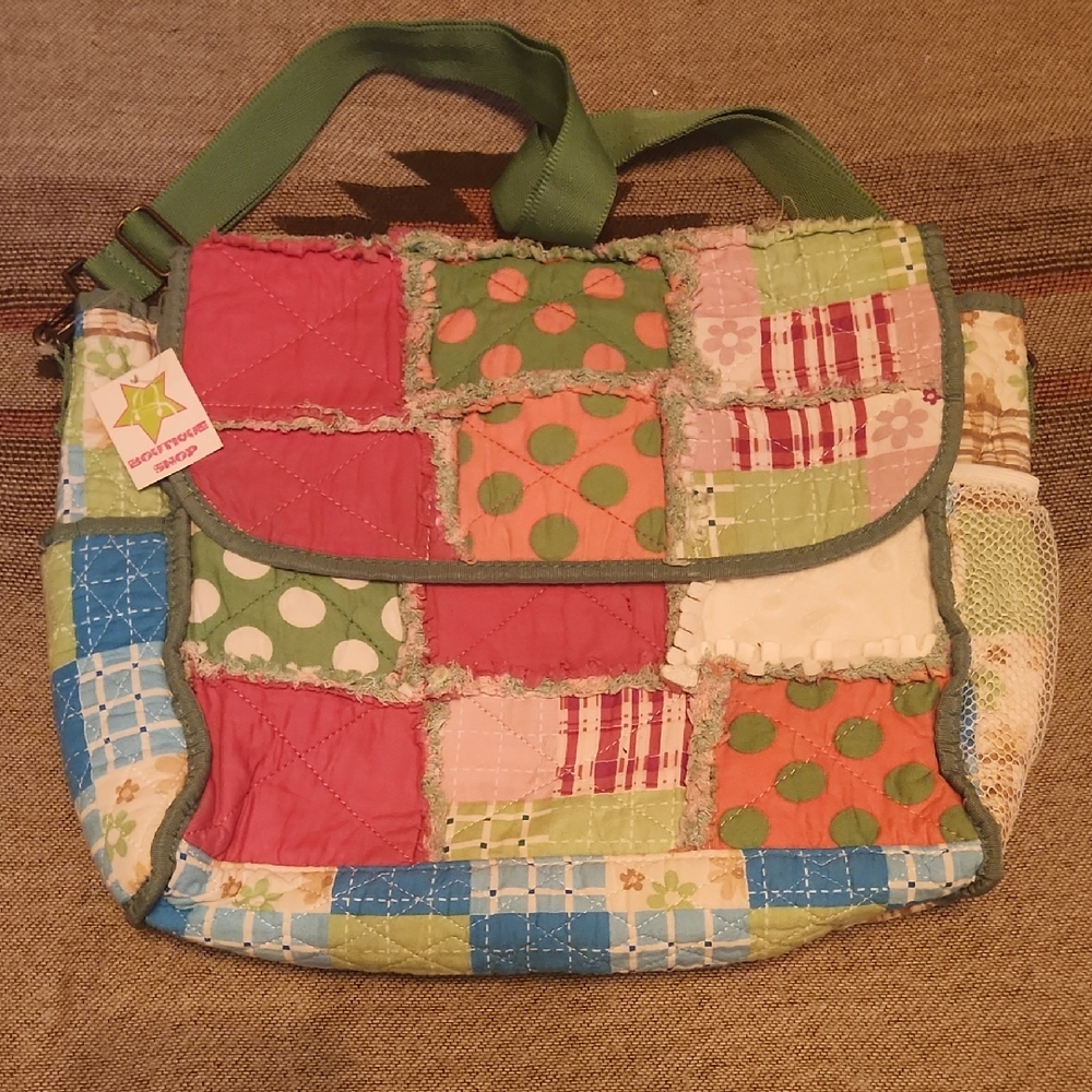 NWT Patchwork Diaper Bag